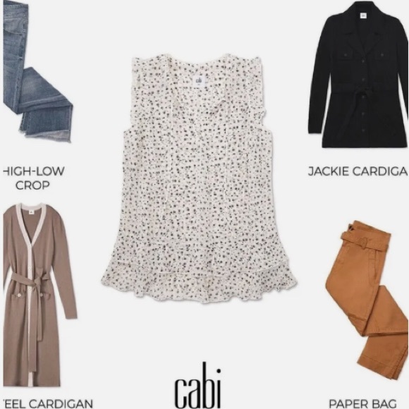 cabi NWOT Wishful Top, Baby Flower, SMALL, Spring 22 - Picture 3 of 4